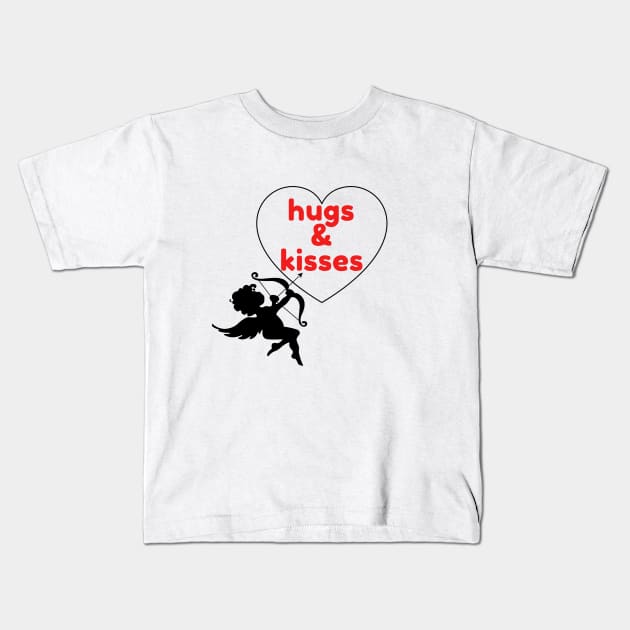 Hugs& Kisses from Cupid Kids T-Shirt by summerDesigns